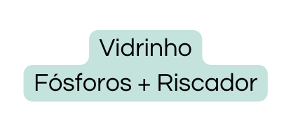 Vidrinho Fósforos Riscador